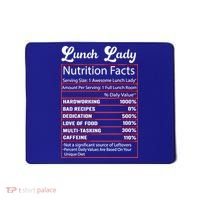 Funny Lunch Lady Nutrition Facts School Cafeteria Cooks Gift Mousepad thumb 0