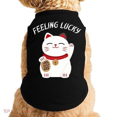 Feeling Lucky Lucky Cat Chinese Lucky Cat Gift Doggie Tank