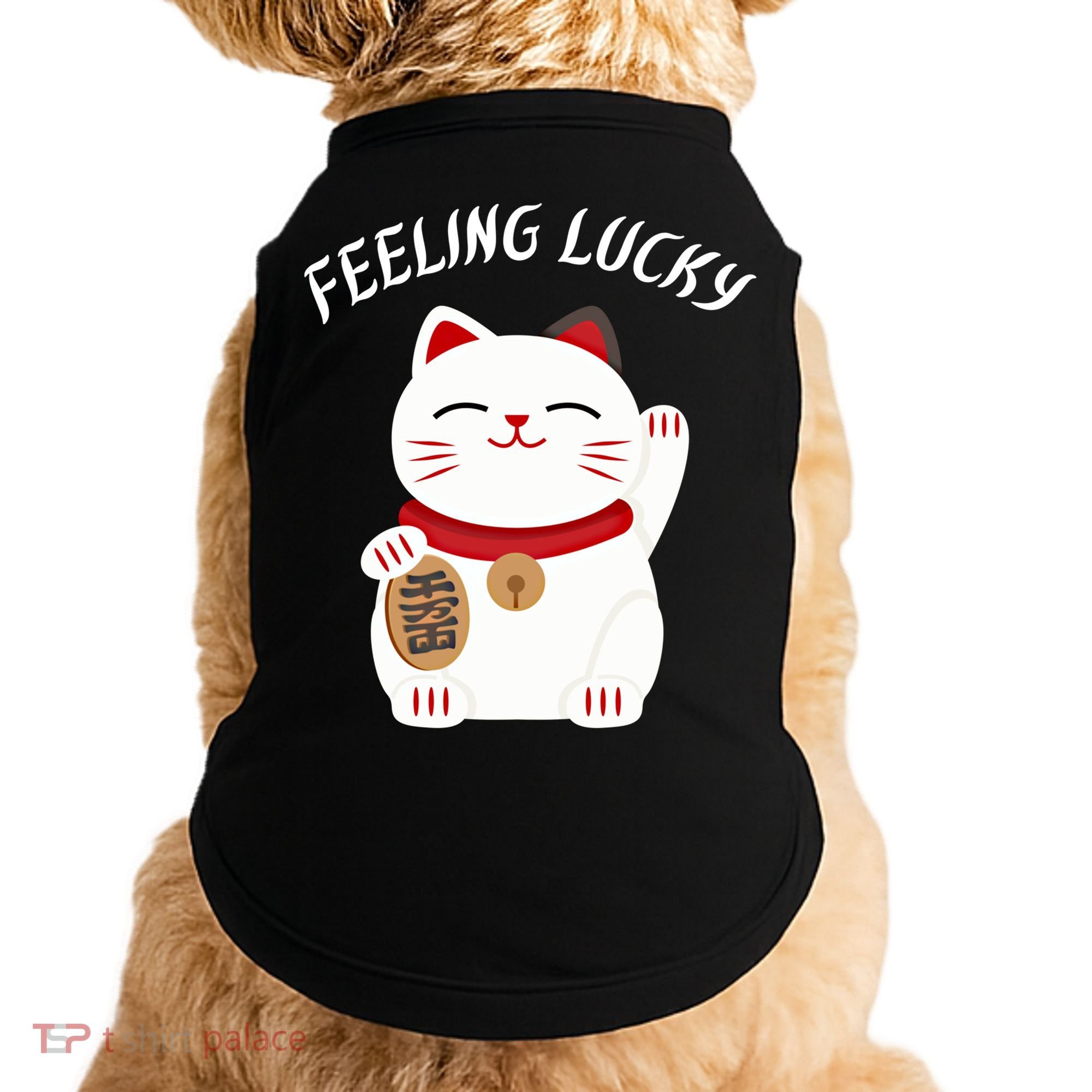 Feeling Lucky Lucky Cat Chinese Lucky Cat Gift Doggie Tank