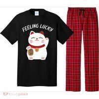 Feeling Lucky Lucky Cat Chinese Lucky Cat Gift Pajama Set thumb 0
