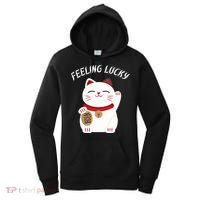Feeling Lucky Lucky Cat Chinese Lucky Cat Gift Women's Hoodie thumb 0