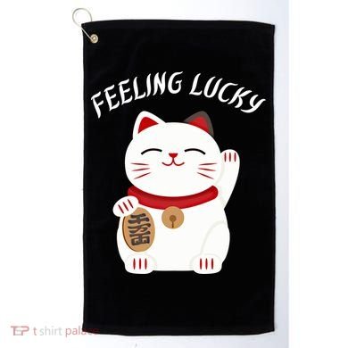 Feeling Lucky Lucky Cat Chinese Lucky Cat Gift Golf Towel