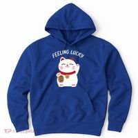 Feeling Lucky Lucky Cat Chinese Lucky Cat Gift Hoodie thumb 0