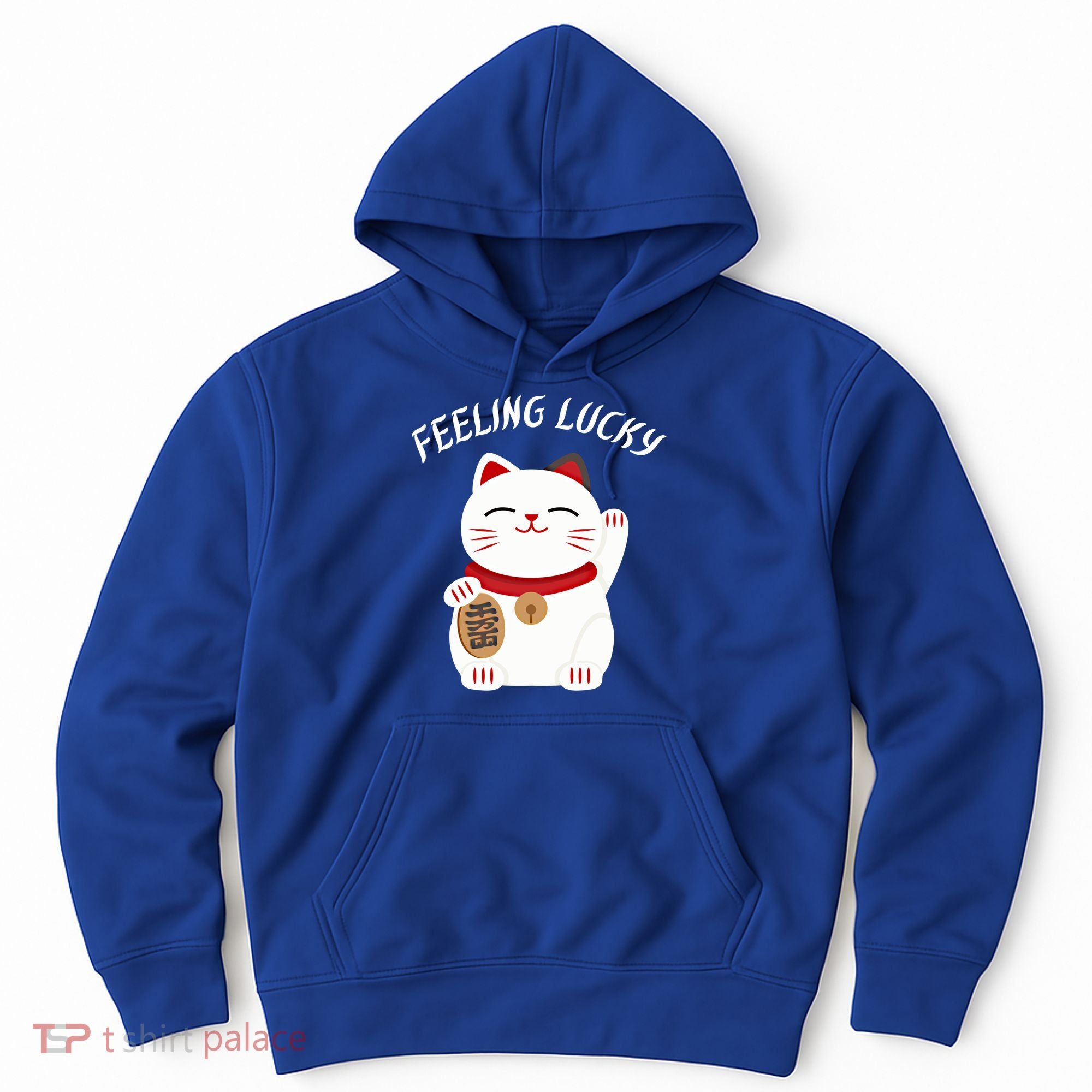 Feeling Lucky Lucky Cat Chinese Lucky Cat Gift Hoodie