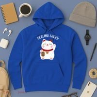 Feeling Lucky Lucky Cat Chinese Lucky Cat Gift Hoodie thumb 3