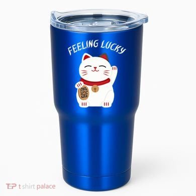 Feeling Lucky Lucky Cat Chinese Lucky Cat Gift Tumbler