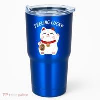Feeling Lucky Lucky Cat Chinese Lucky Cat Gift Tumbler thumb 0