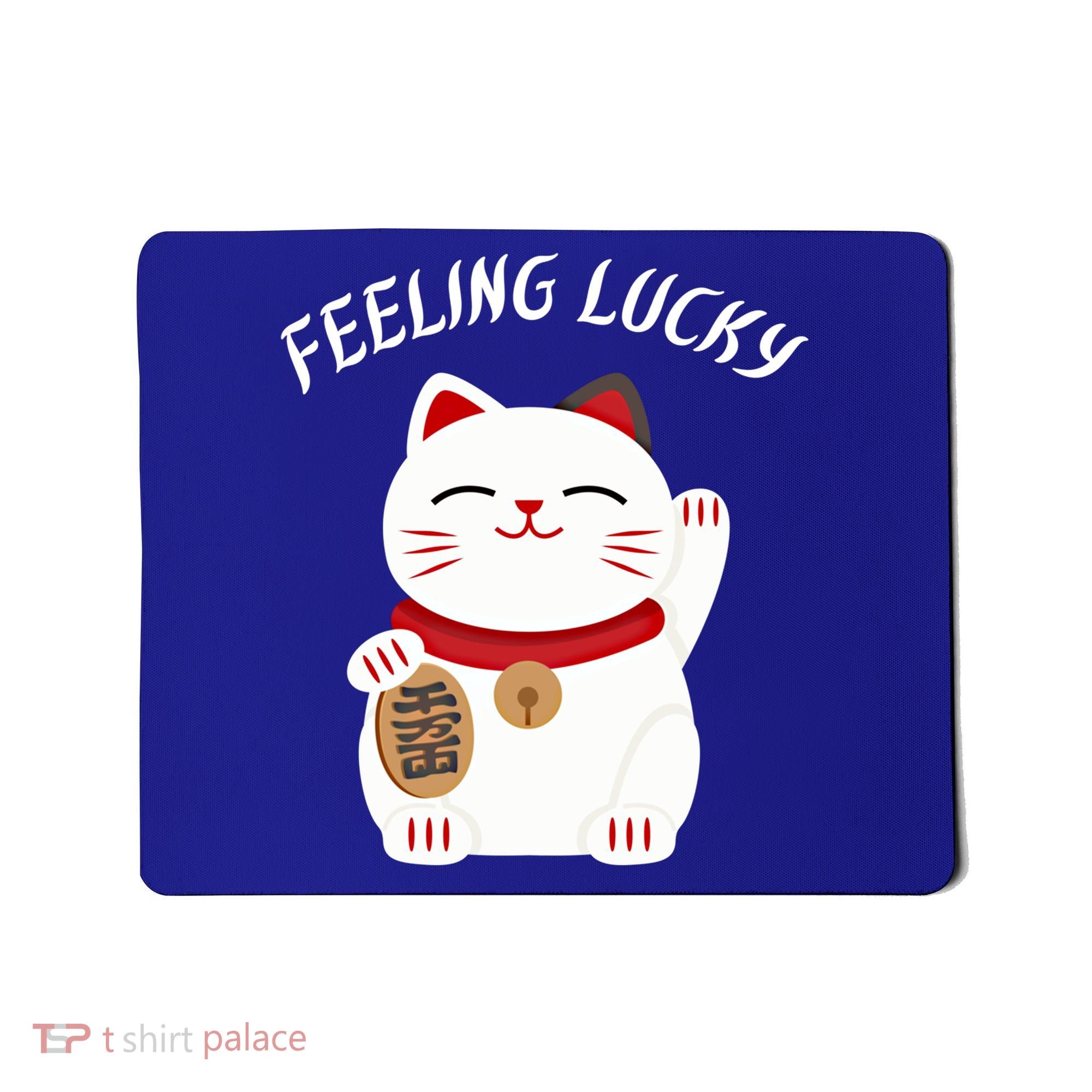 Feeling Lucky Lucky Cat Chinese Lucky Cat Gift Mousepad