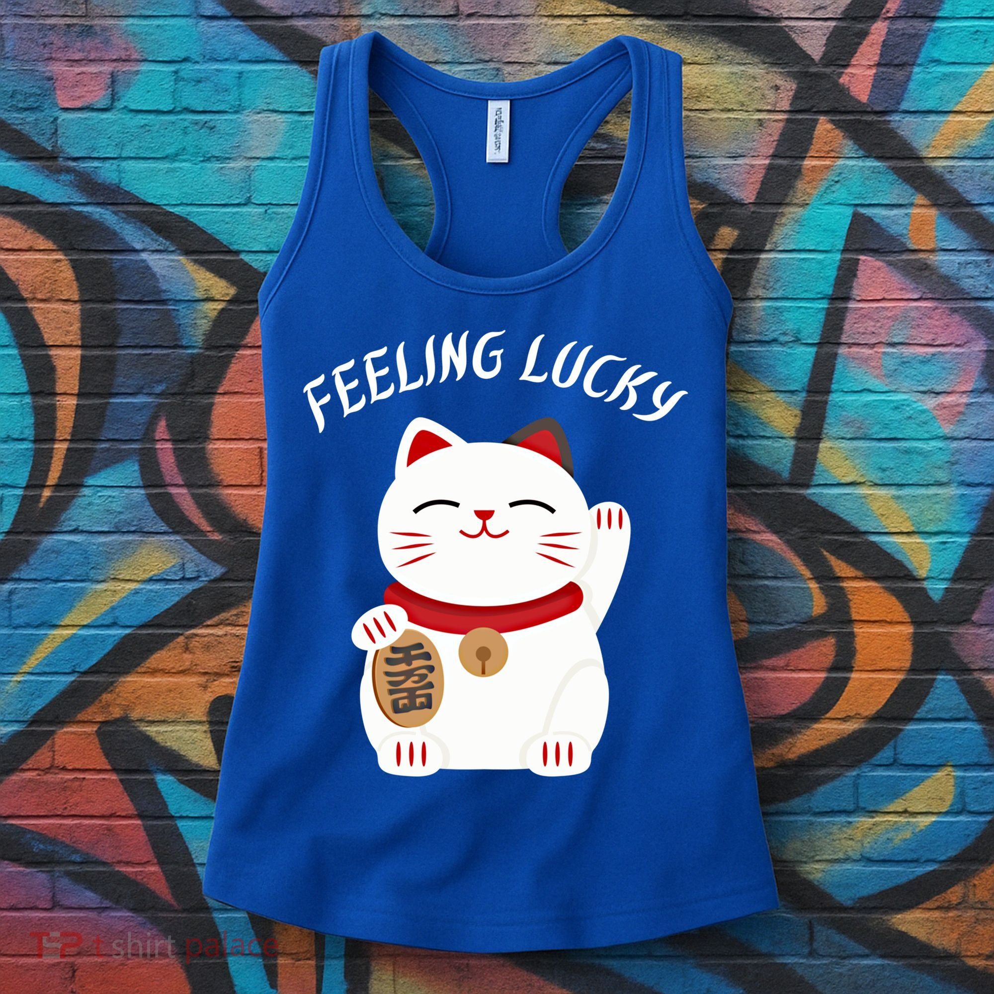 Feeling Lucky Lucky Cat Chinese Lucky Cat Gift Women's Tank Top