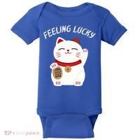 Feeling Lucky Lucky Cat Chinese Lucky Cat Gift Baby Bodysuit thumb 0