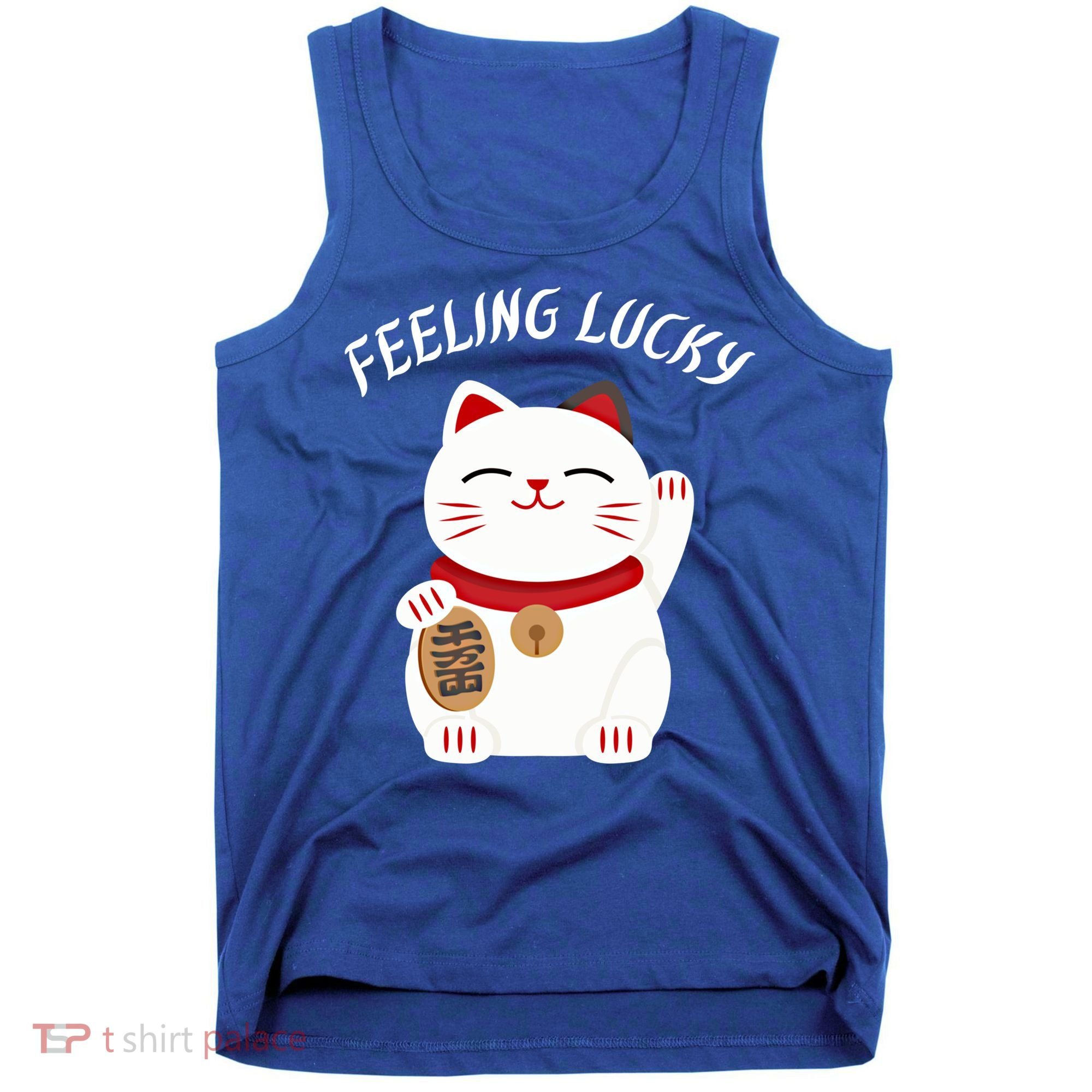 Feeling Lucky Lucky Cat Chinese Lucky Cat Gift Tank Top
