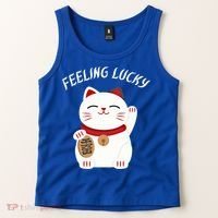Feeling Lucky Lucky Cat Chinese Lucky Cat Gift Tank Top thumb 2