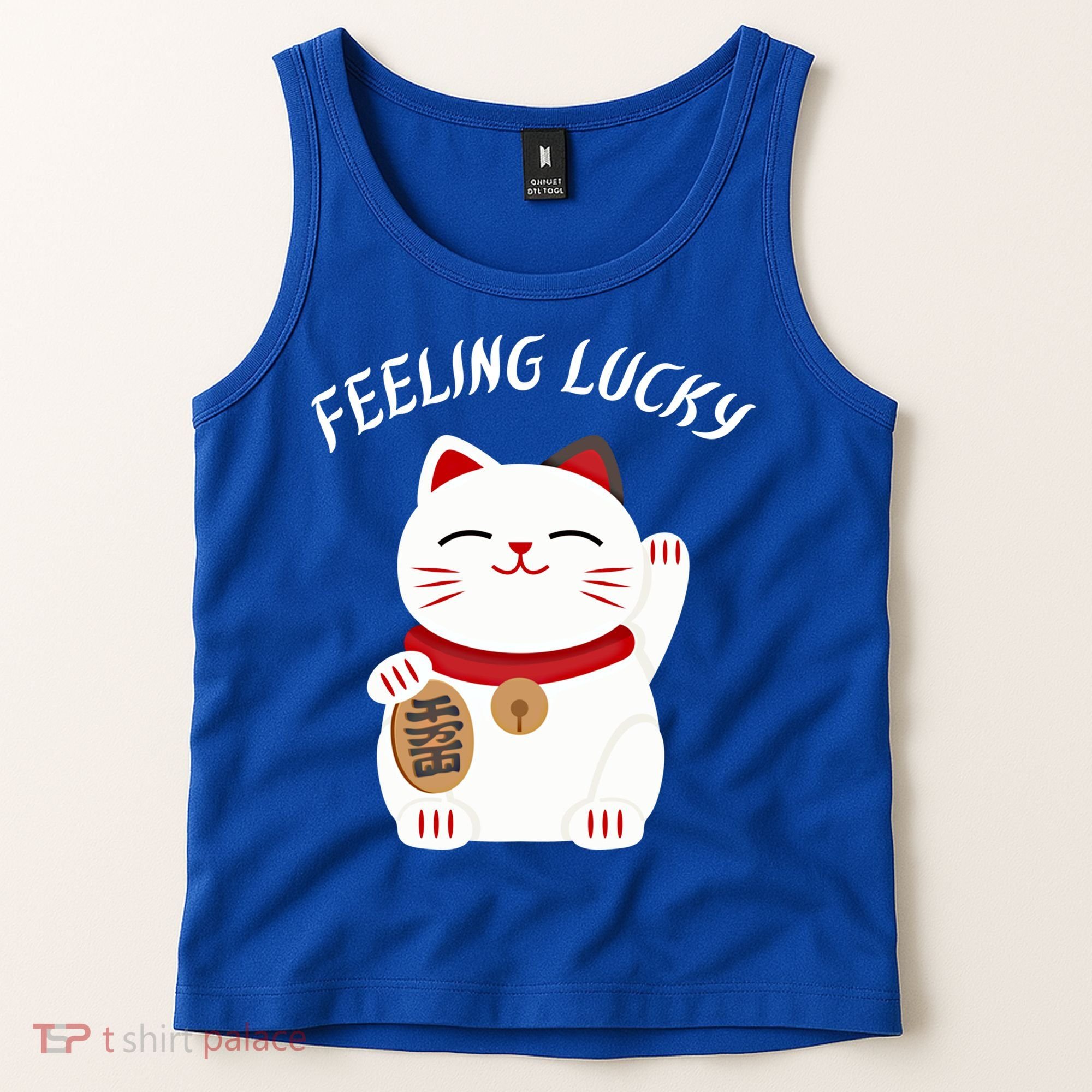 Feeling Lucky Lucky Cat Chinese Lucky Cat Gift Tank Top