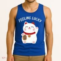 Feeling Lucky Lucky Cat Chinese Lucky Cat Gift Tank Top thumb 3