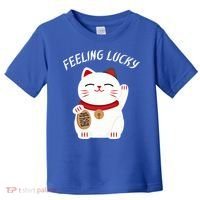 Feeling Lucky Lucky Cat Chinese Lucky Cat Gift Toddler T-Shirt thumb 0