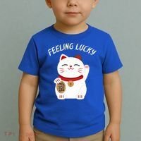 Feeling Lucky Lucky Cat Chinese Lucky Cat Gift Toddler T-Shirt thumb 2