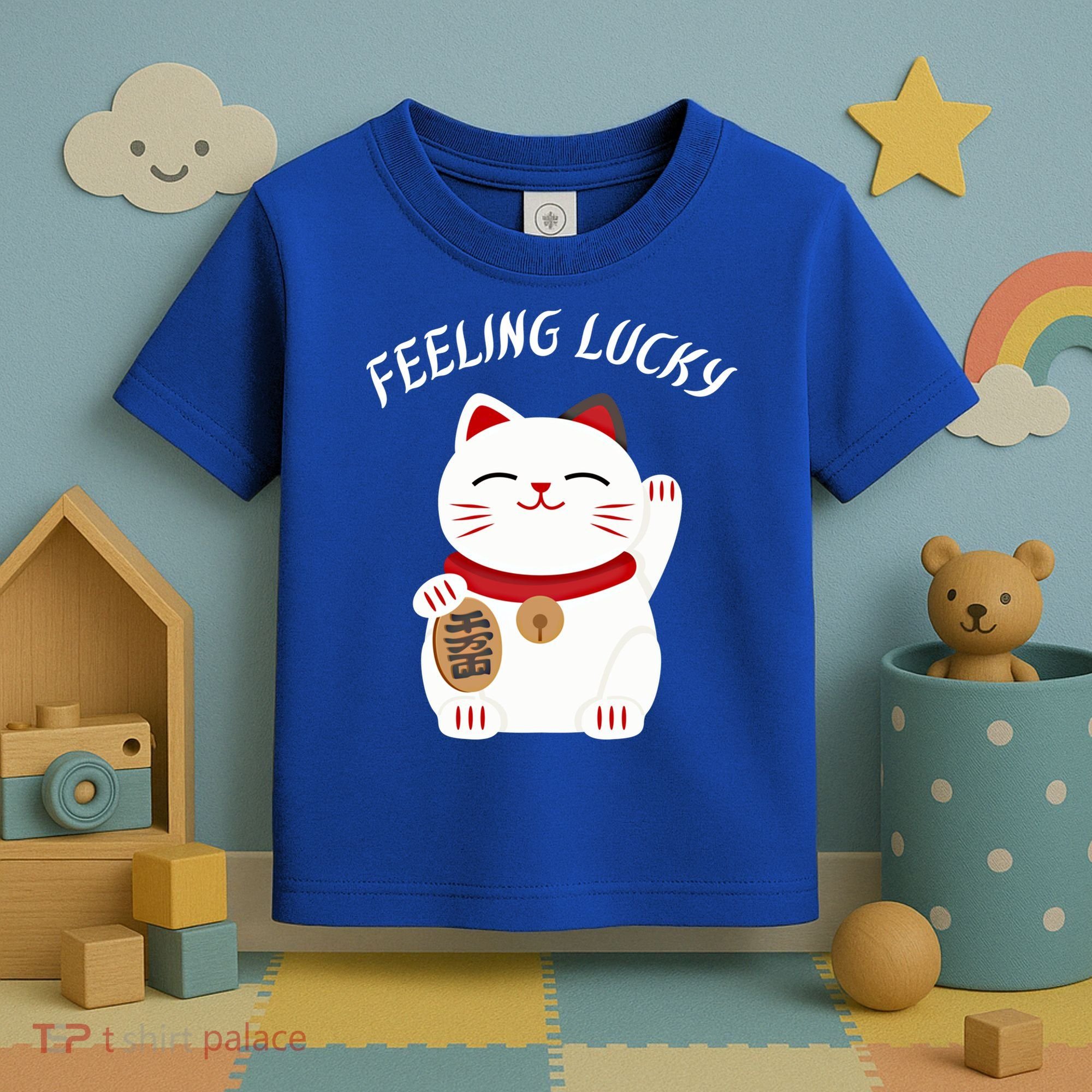 Feeling Lucky Lucky Cat Chinese Lucky Cat Gift Toddler T-Shirt