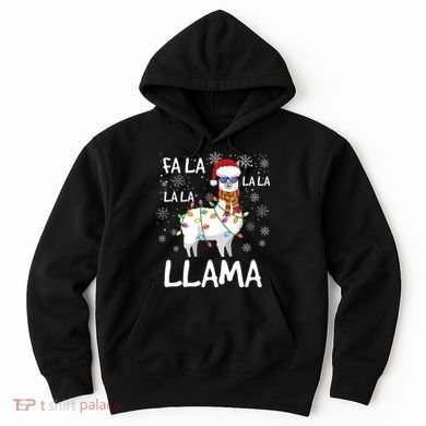 Fa La La Llama Funny Llama Christmas Hoodie