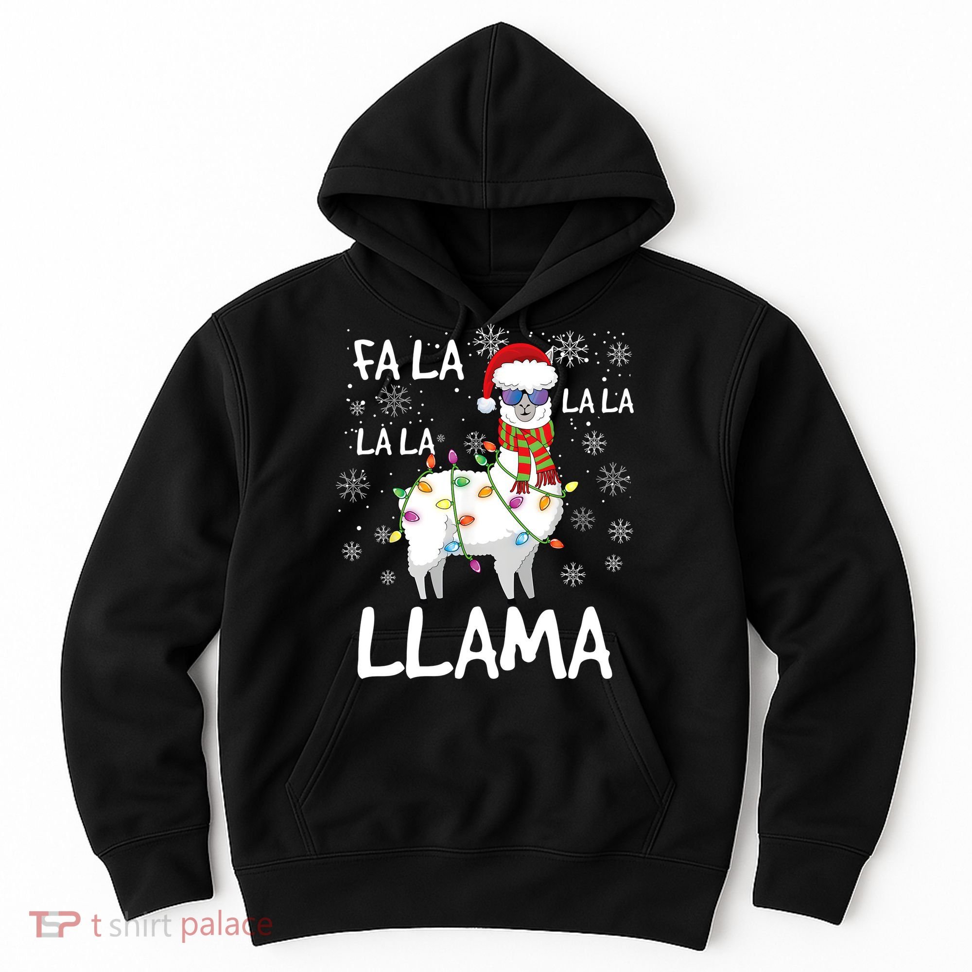 Fa La La Llama Funny Llama Christmas Hoodie