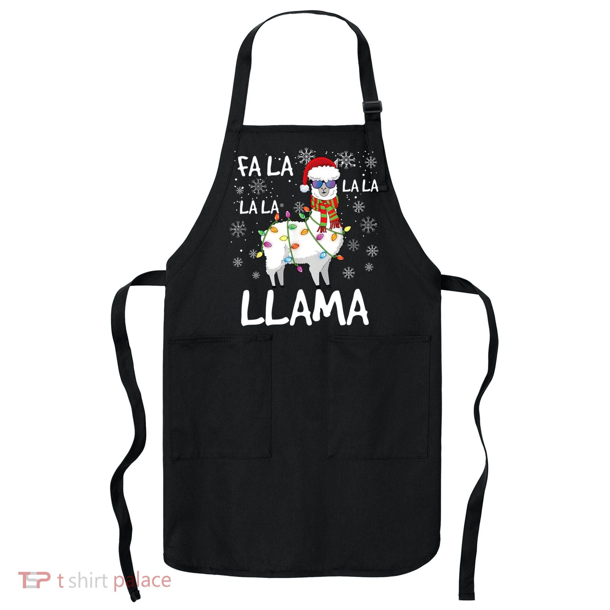 Fa La La Llama Funny Llama Christmas Apron