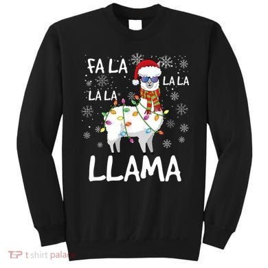 Fa La La Llama Funny Llama Christmas Sweatshirt