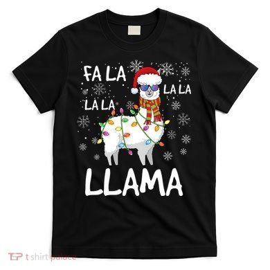 Fa La La Llama Funny Llama Christmas T-Shirt