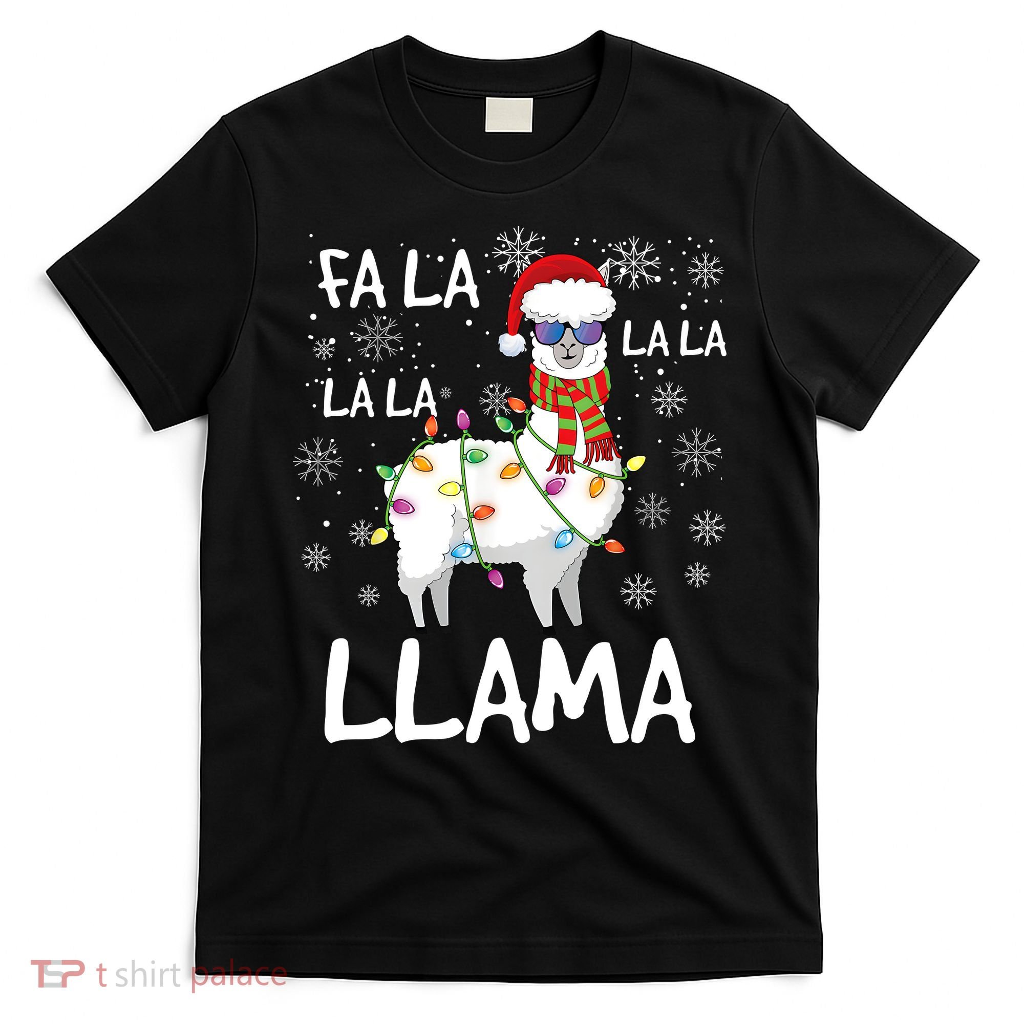 Fa La La Llama Funny Llama Christmas T-Shirt
