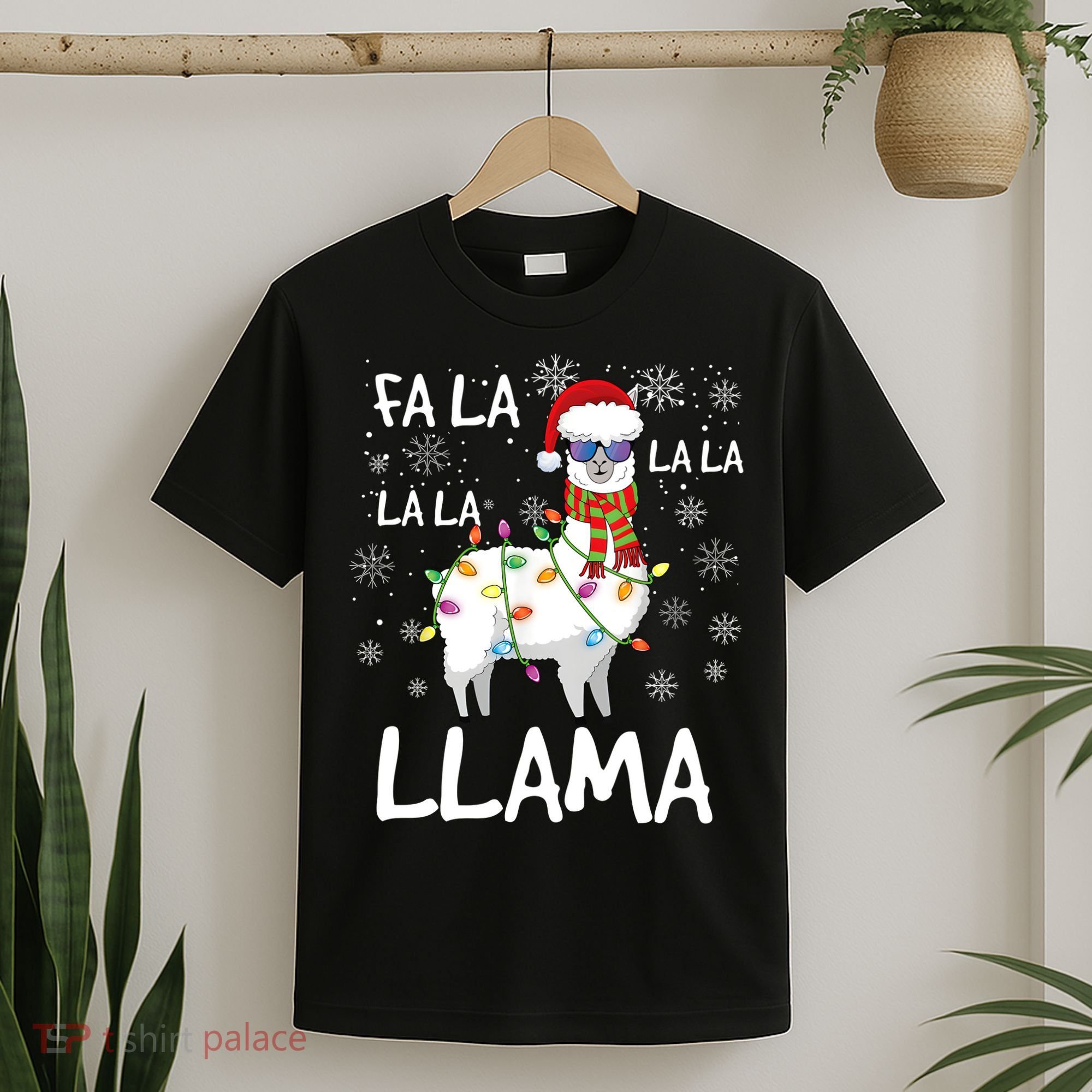 Fa La La Llama Funny Llama Christmas T-Shirt