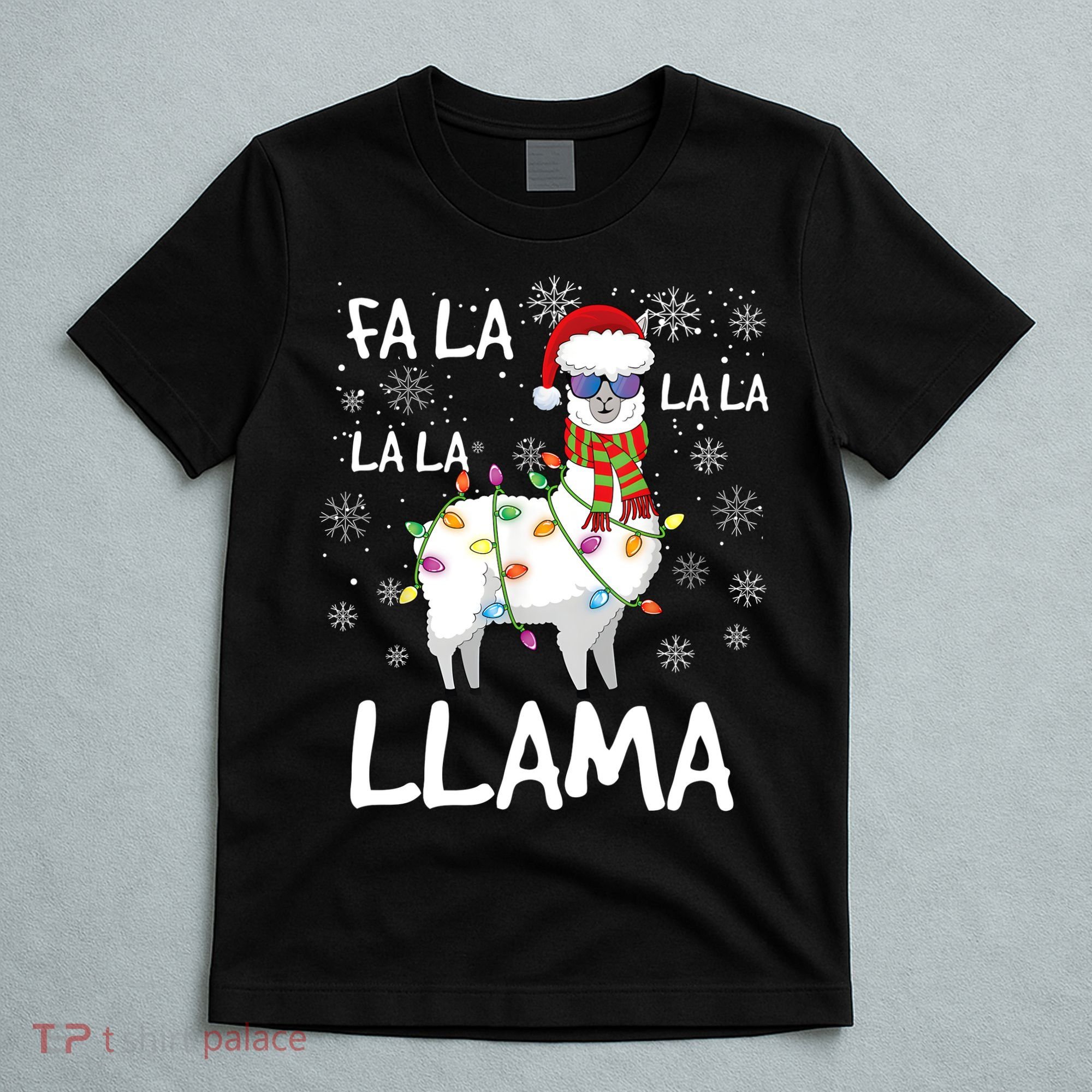 Fa La La Llama Funny Llama Christmas T-Shirt
