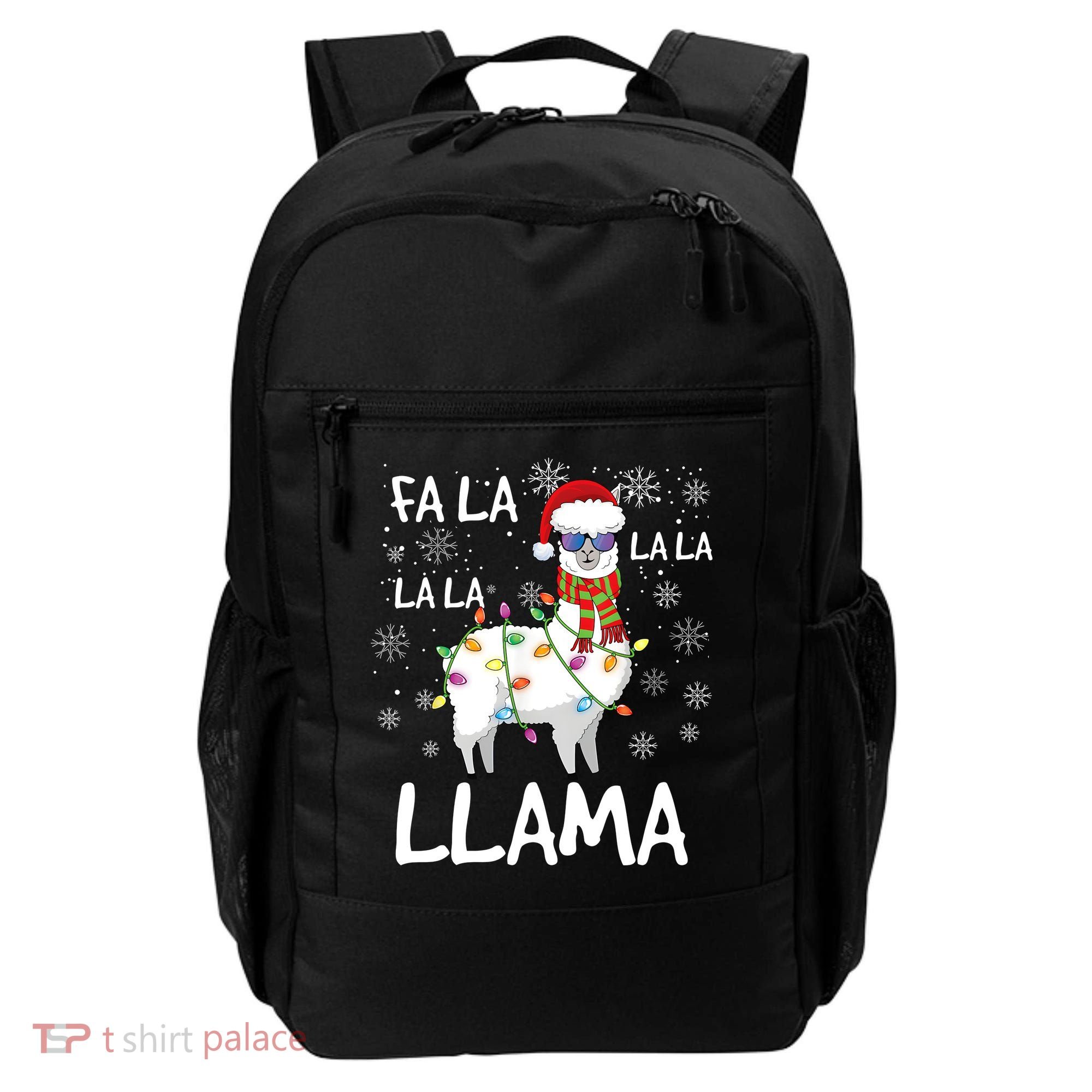 Fa La La Llama Funny Llama Christmas Backpack