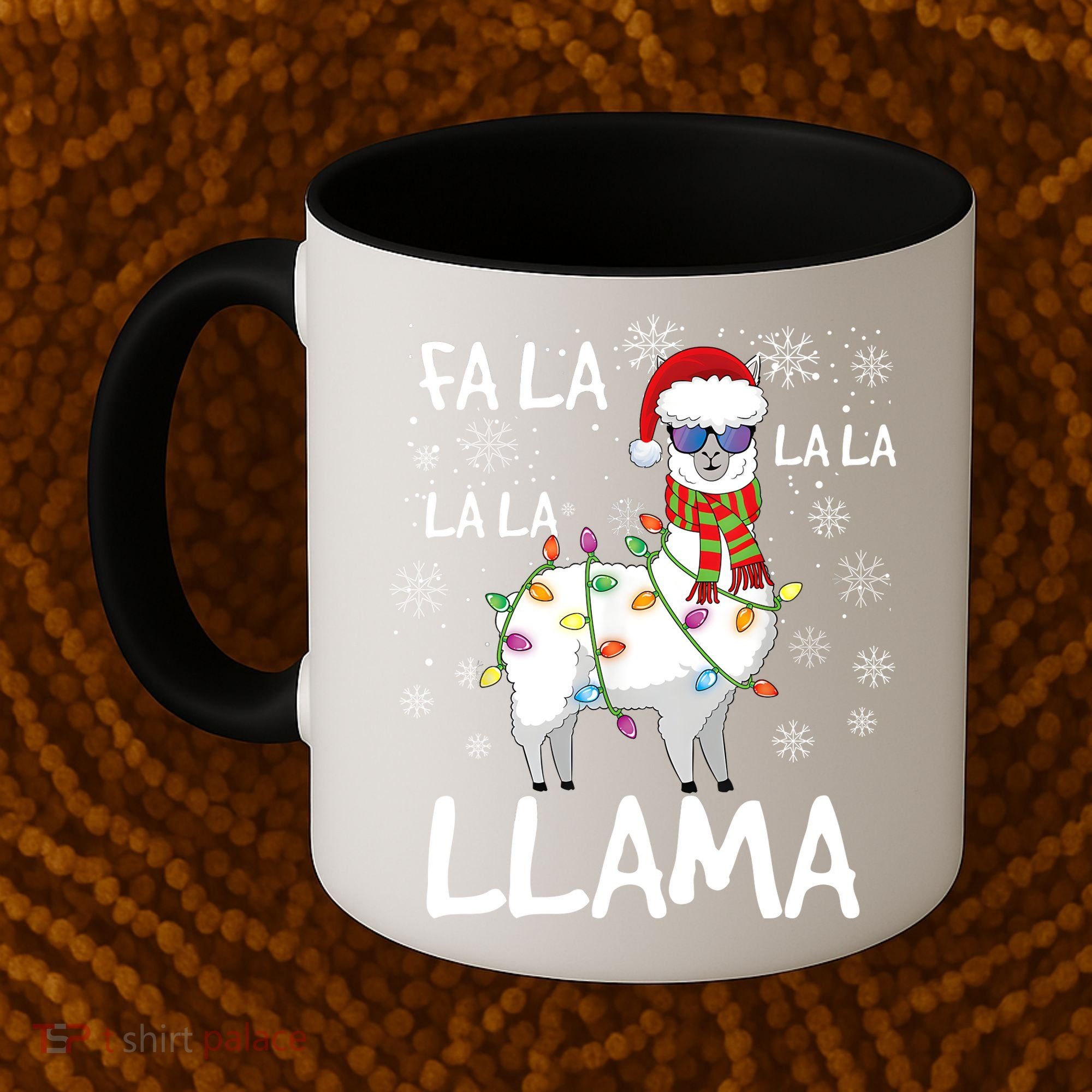 Fa La La Llama Funny Llama Christmas Coffee Mug