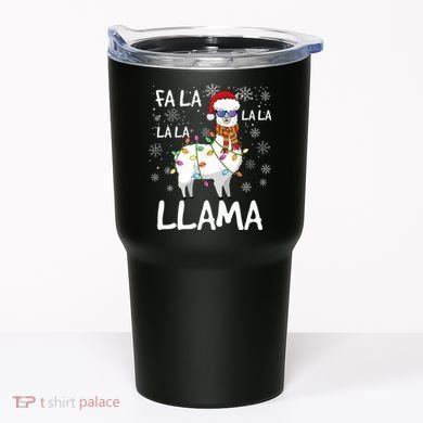 Fa La La Llama Funny Llama Christmas Tumbler