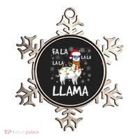 Fa La La Llama Funny Llama Christmas Ornament thumb 0