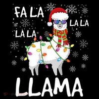 Fa La La Llama Funny Llama Christmas Toddler Hoodie thumb 2
