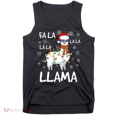 Fa La La Llama Funny Llama Christmas Tank Top