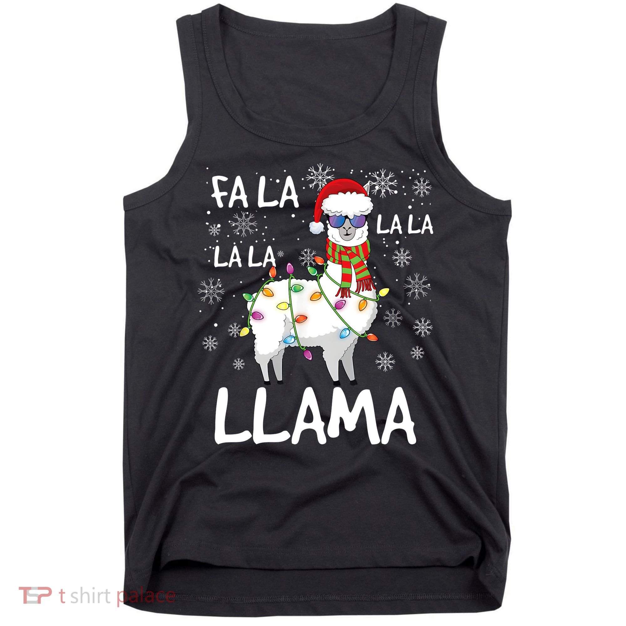 Fa La La Llama Funny Llama Christmas Tank Top