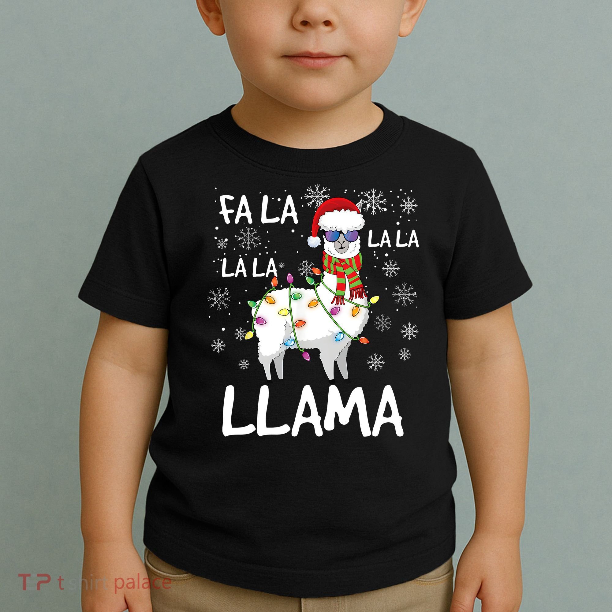 Fa La La Llama Funny Llama Christmas Toddler T-Shirt