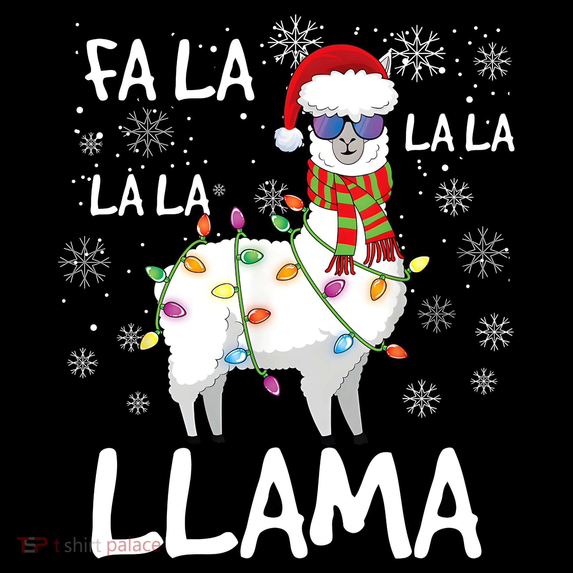 Fa La La Llama Funny Llama Christmas Women's Long Sleeve Shirt