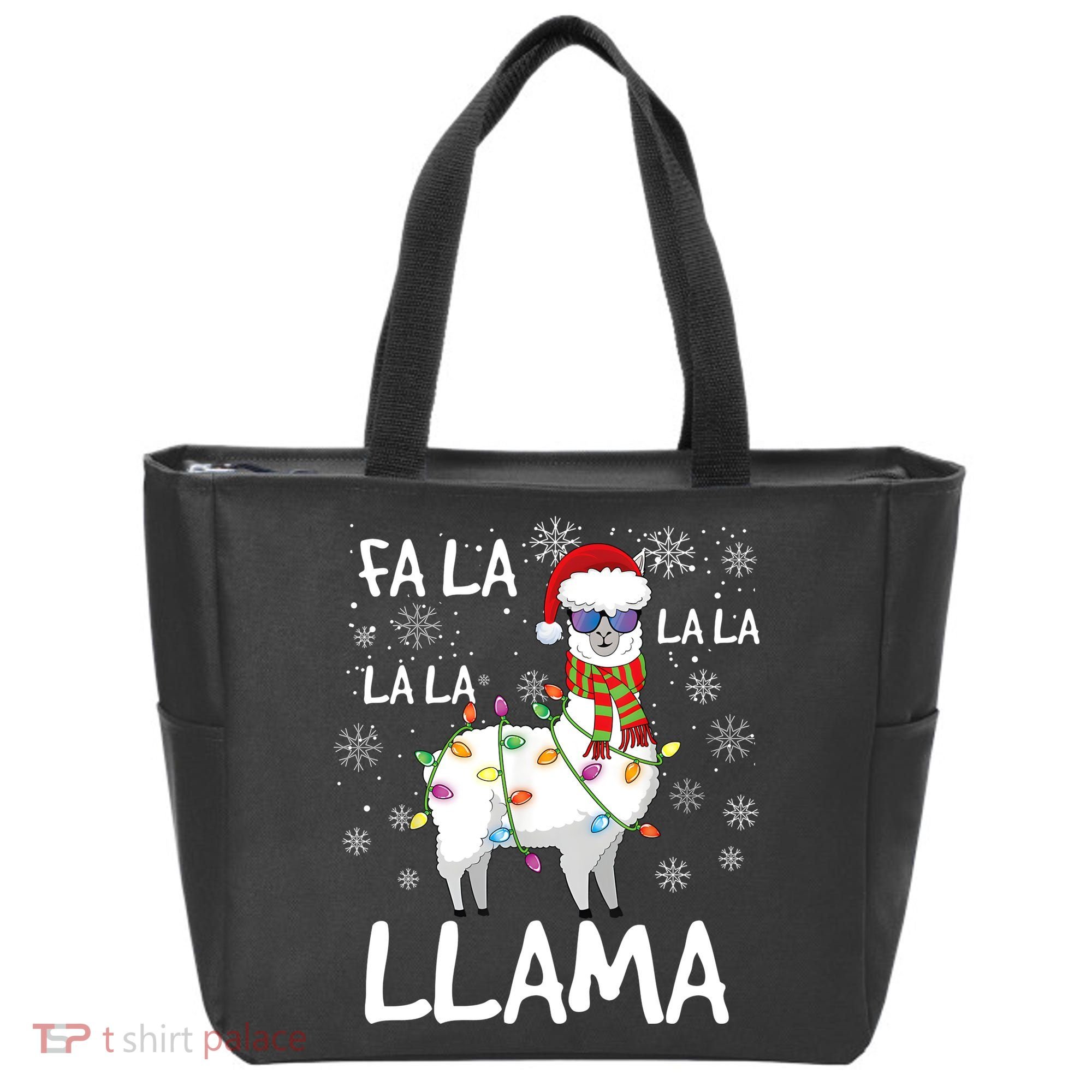 Fa La La Llama Funny Llama Christmas Tote Bag