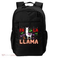 Fa La La Llama Funny Llama Christmas Backpack thumb 0
