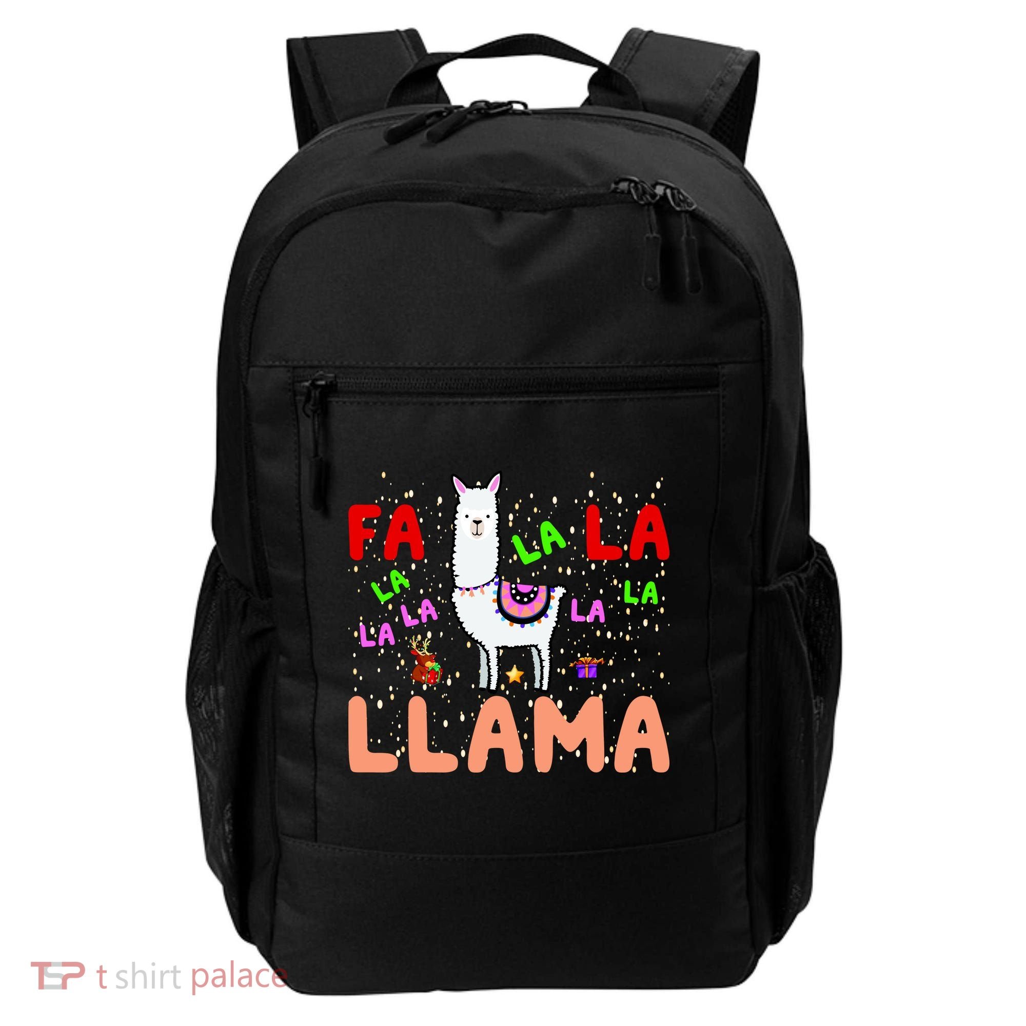 Fa La La Llama Funny Llama Christmas Backpack