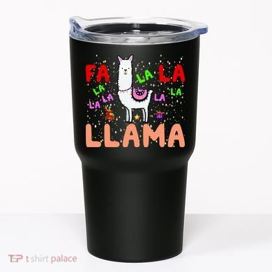 Fa La La Llama Funny Llama Christmas Tumbler