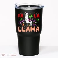 Fa La La Llama Funny Llama Christmas Tumbler thumb 0