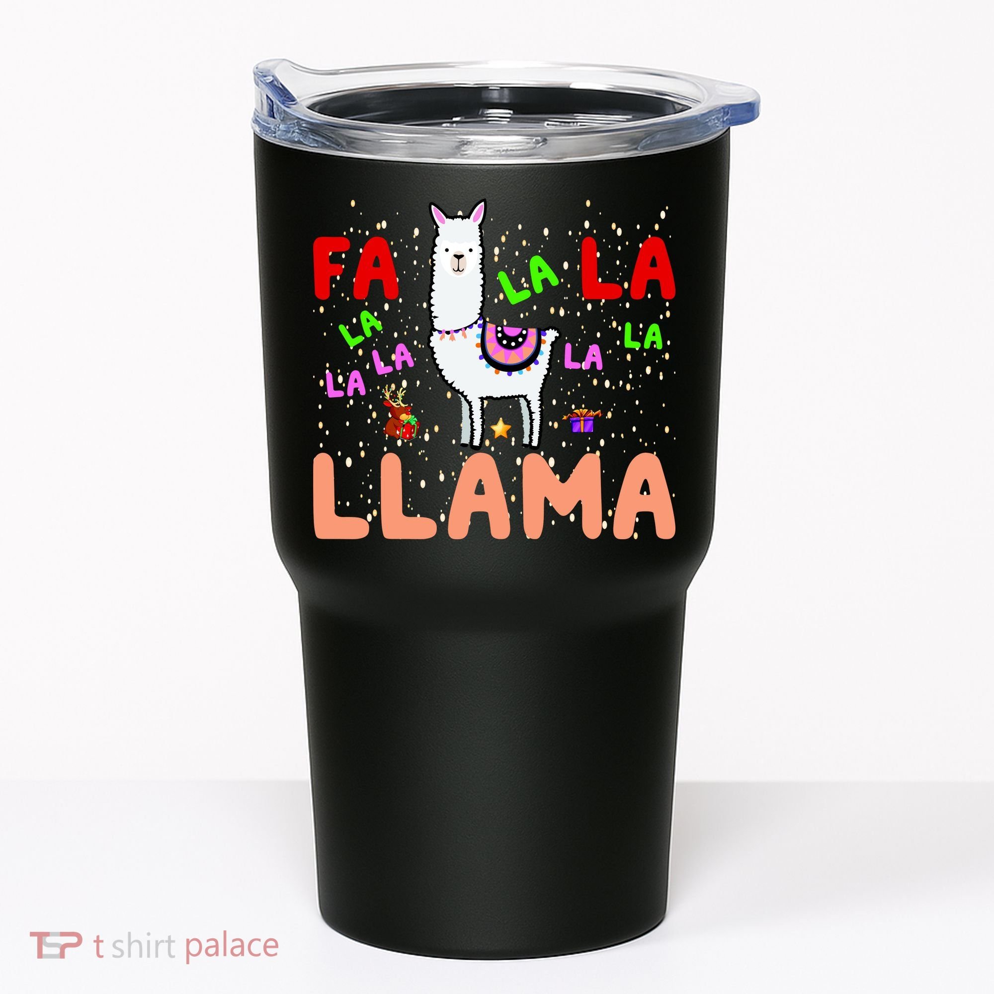 Fa La La Llama Funny Llama Christmas Tumbler