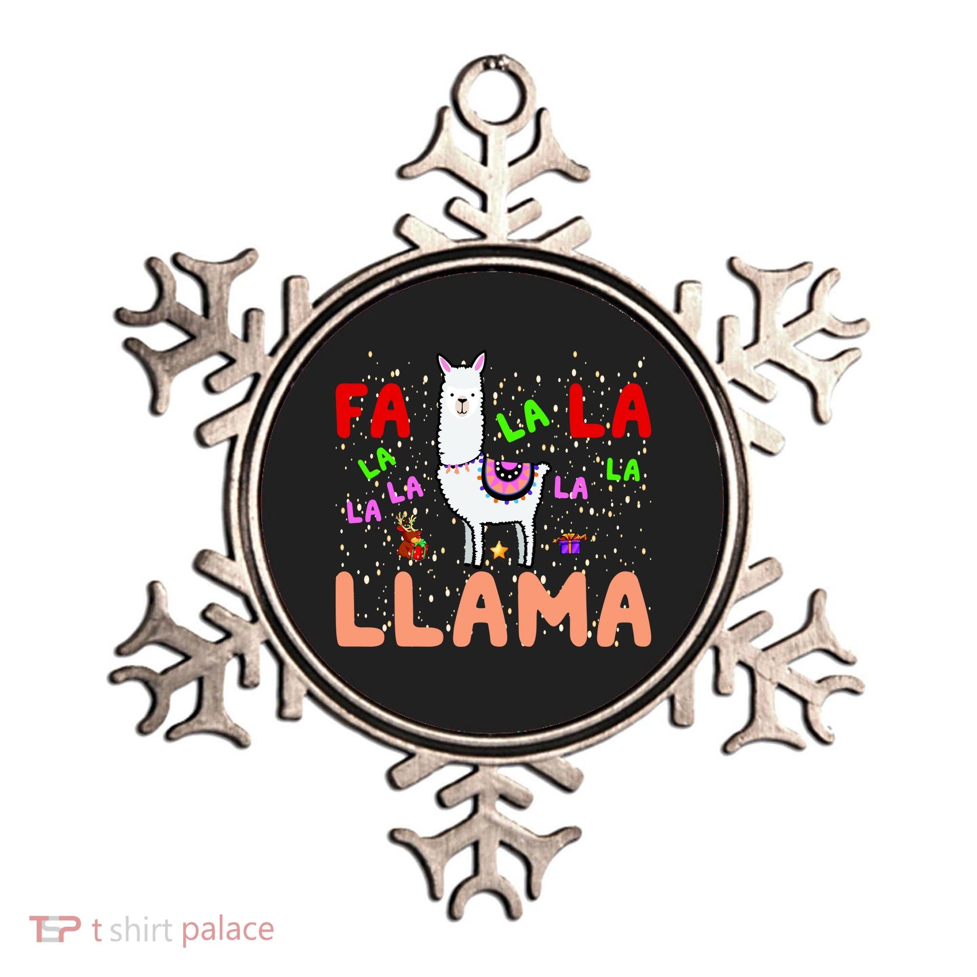 Fa La La Llama Funny Llama Christmas Ornament