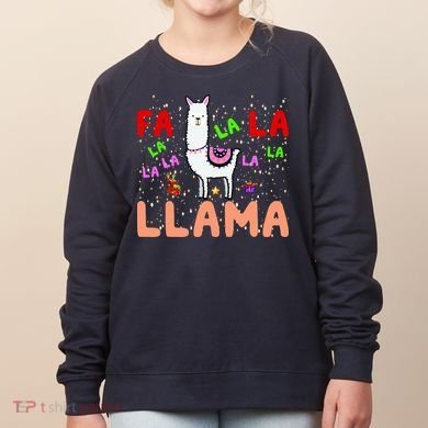 Fa La La Llama Funny Llama Christmas Women's Sweatshirt