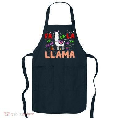 Fa La La Llama Funny Llama Christmas Apron