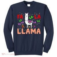Fa La La Llama Funny Llama Christmas Sweatshirt thumb 0
