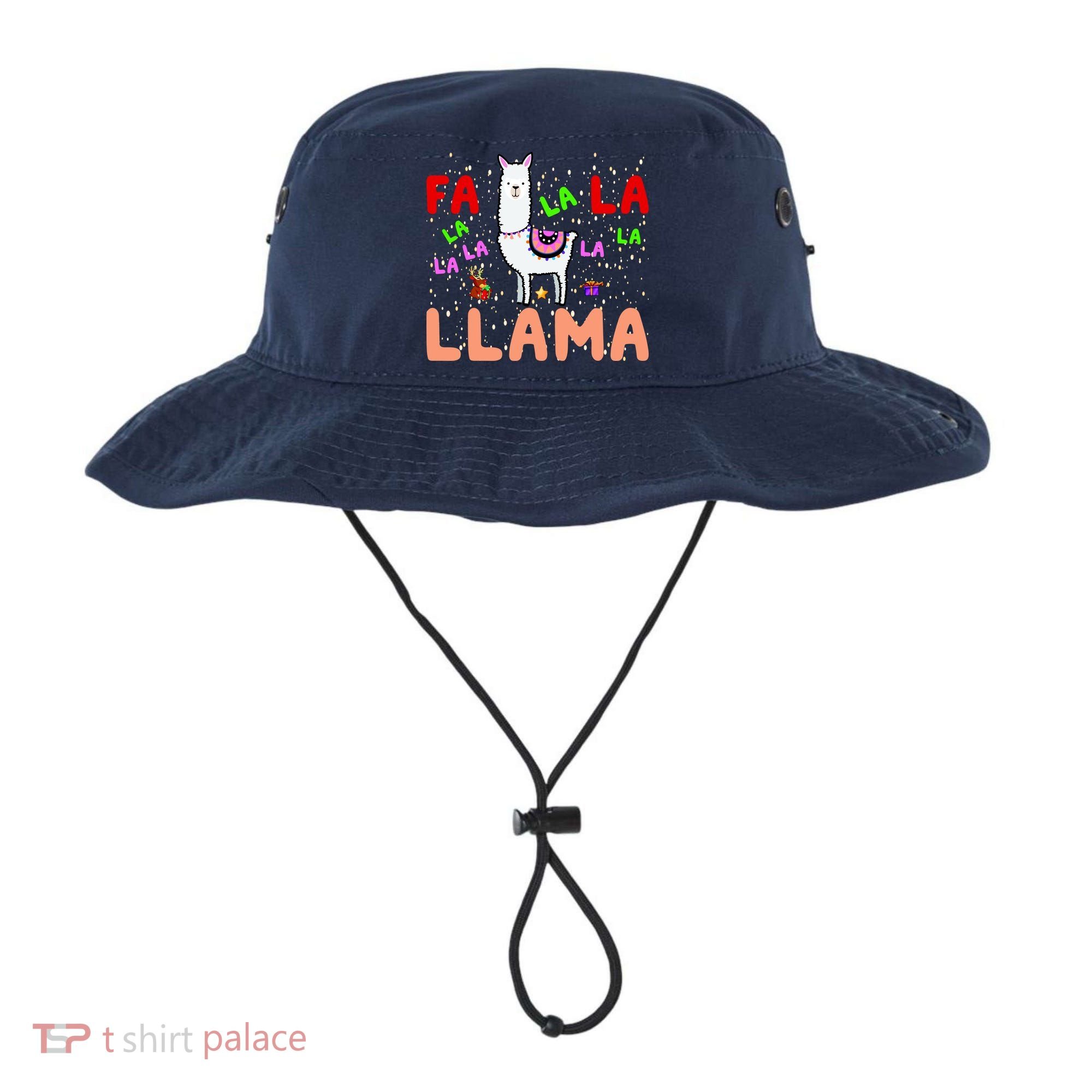 Fa La La Llama Funny Llama Christmas Bucket Hat