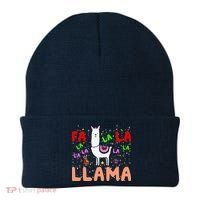 Fa La La Llama Funny Llama Christmas Beanie thumb 0